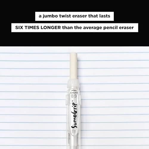 Sakura SumoGrip Mechanical Pencil 0.5mm (1 Count) | Smooth Writing Instrument with Jumbo Eraser thumbnail 4
