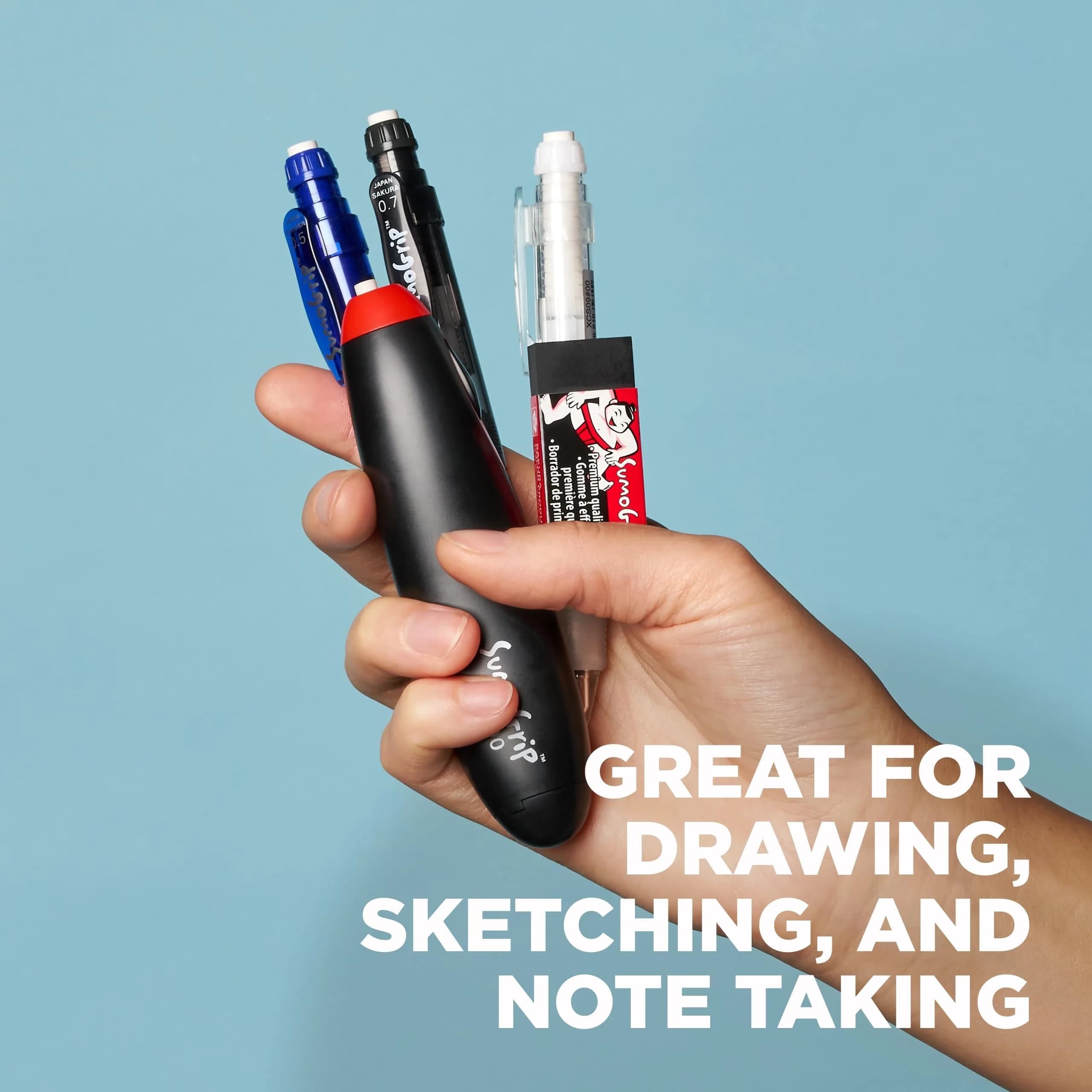 Sakura SumoGrip Mechanical Pencil 0.5mm (1 Count) | Smooth Writing Instrument with Jumbo Eraser - view 5