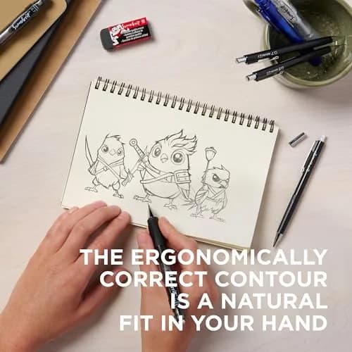 Sakura SumoGrip Ergonomic Mechanical Pencil 0.7 mm Gray | Comfortable Grip for Writing thumbnail 3