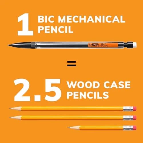 BIC Xtra-Smooth Mechanical Pencils with Erasers, Medium Point (0.7mm), 10-Count Pack | Smooth Writing for School & Office thumbnail 4
