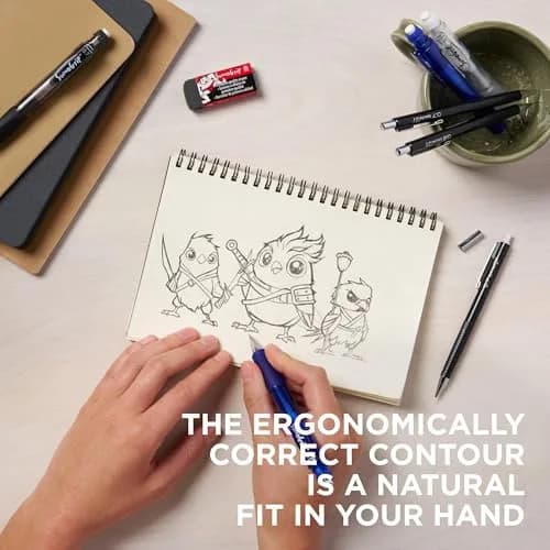 SAKURA SumoGrip Mechanical Pencil 0.9mm Clear | Comfortable Ergonomic Grip for Students thumbnail 4