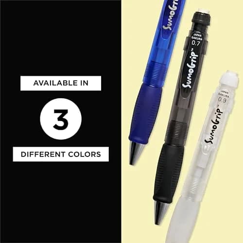SAKURA SumoGrip Mechanical Pencil 0.9mm Clear | Comfortable Ergonomic Grip for Students thumbnail 7