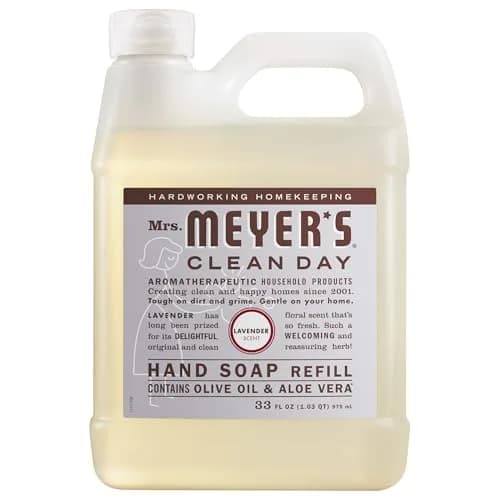 Mrs. Meyer's Clean Day Lavender Scent Hand Soap Refill 975ml (33 Fl Oz) | Gentle, Moisturizing Clean thumbnail 1