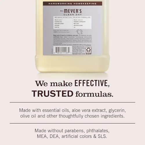 Mrs. Meyer's Clean Day Lavender Scent Hand Soap Refill 975ml (33 Fl Oz) | Gentle, Moisturizing Clean thumbnail 4