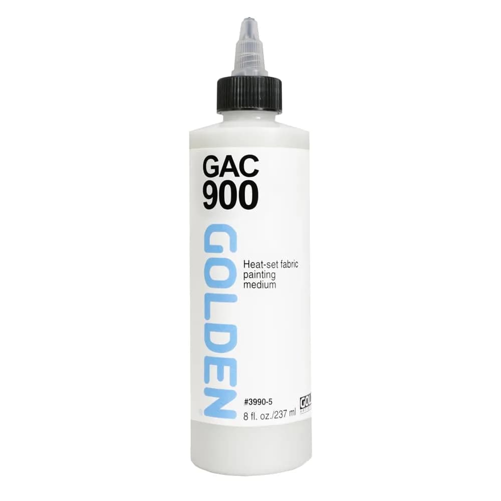 GOLDEN GAC 900 Fabric Medium 8 Fl Oz | Heat-Set Acrylic for Wearable Textiles — Clear
