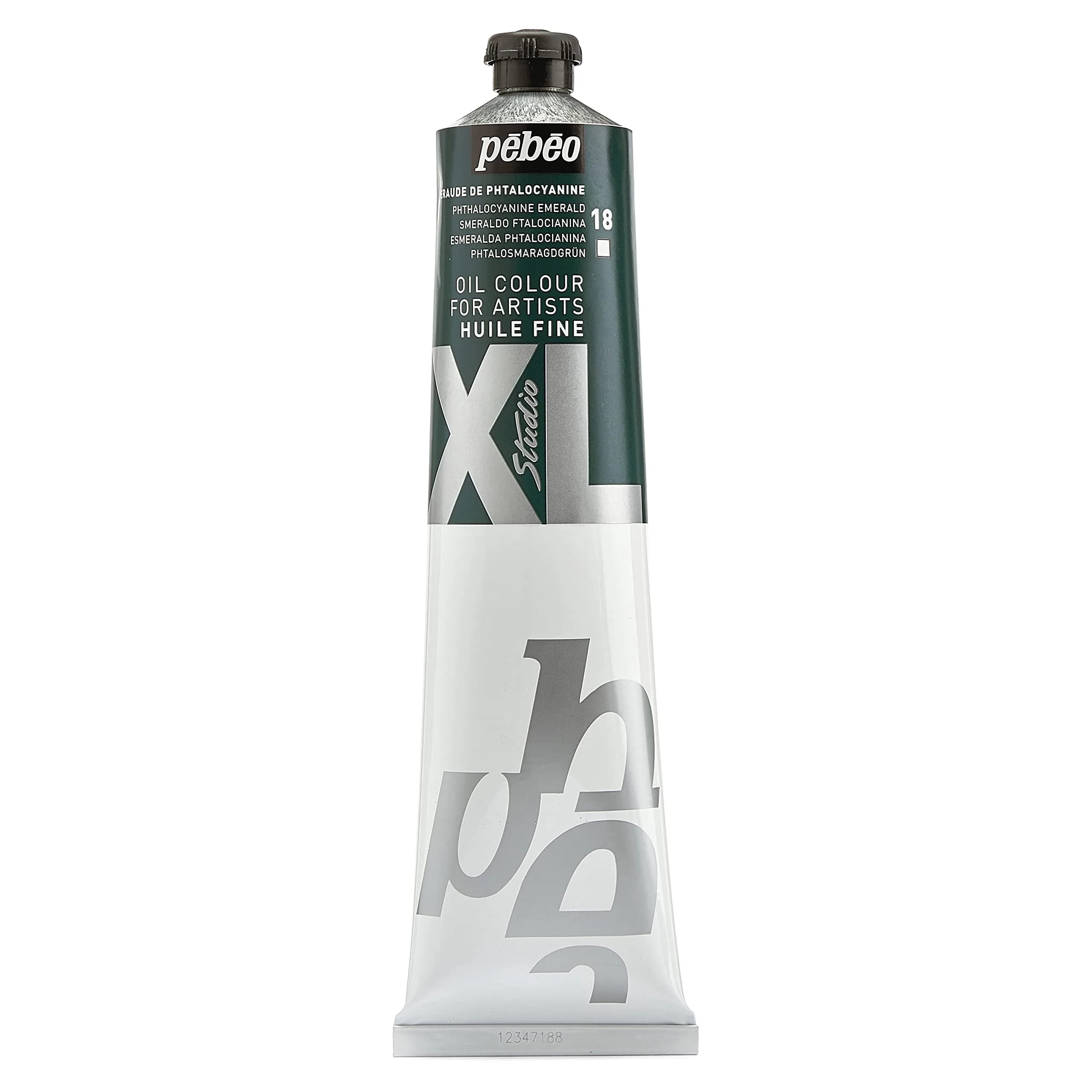 Pebeo Fine Oil XL Phthalocyanine Emerald 200ml (6.76 Fl Oz) | Artist Grade Oil Paint for Canvas, Wood, Metal - main product image
