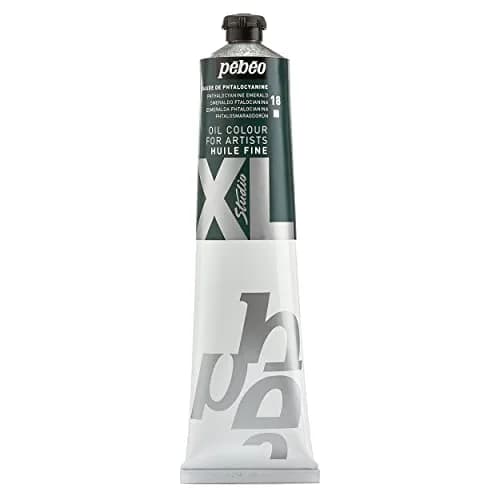 Pebeo Fine Oil XL Phthalocyanine Emerald 200ml (6.76 Fl Oz) | Artist Grade Oil Paint for Canvas, Wood, Metal thumbnail 1