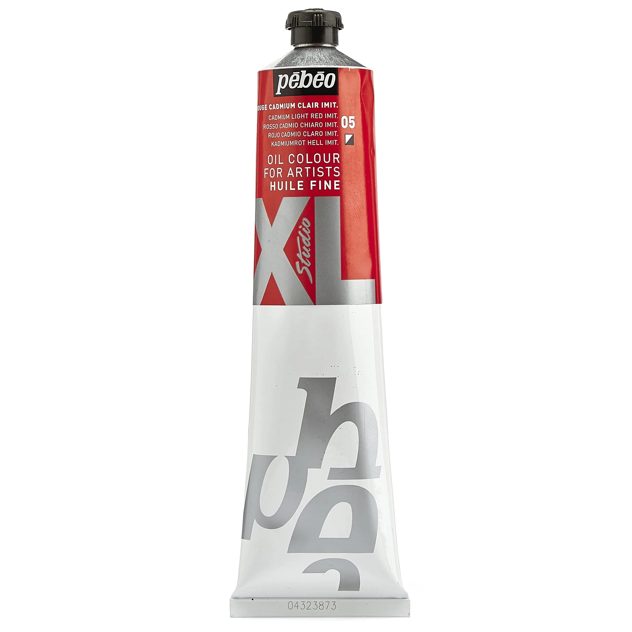 Pébéo Fine Oil XL Cadmium Red Light Imitation 200ml (6.76 Fl Oz) | Artist Grade Oil Paint for Canvas, Wood, Metal - main product image