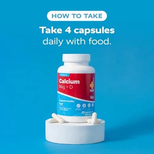 Redd Remedies Calcium Mag + D Supports Healthy Bones | 120 Capsules | Natural Bone Density Formula thumbnail 6