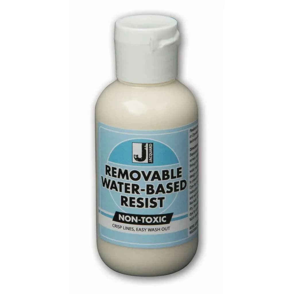 Jacquard Removable Water-Based Resist 59ml (2 Fl Oz) | Clear Liquid Fabric Dye for Tie-Dye, Batik, Screen Printing