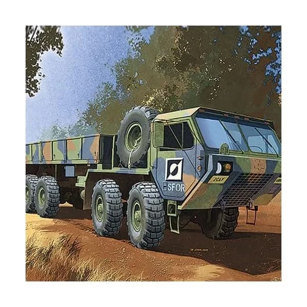 Academy U.S. M977 8x8 Cargo Truck Model Kit | 1:72 Scale Military Vehicle thumbnail 2