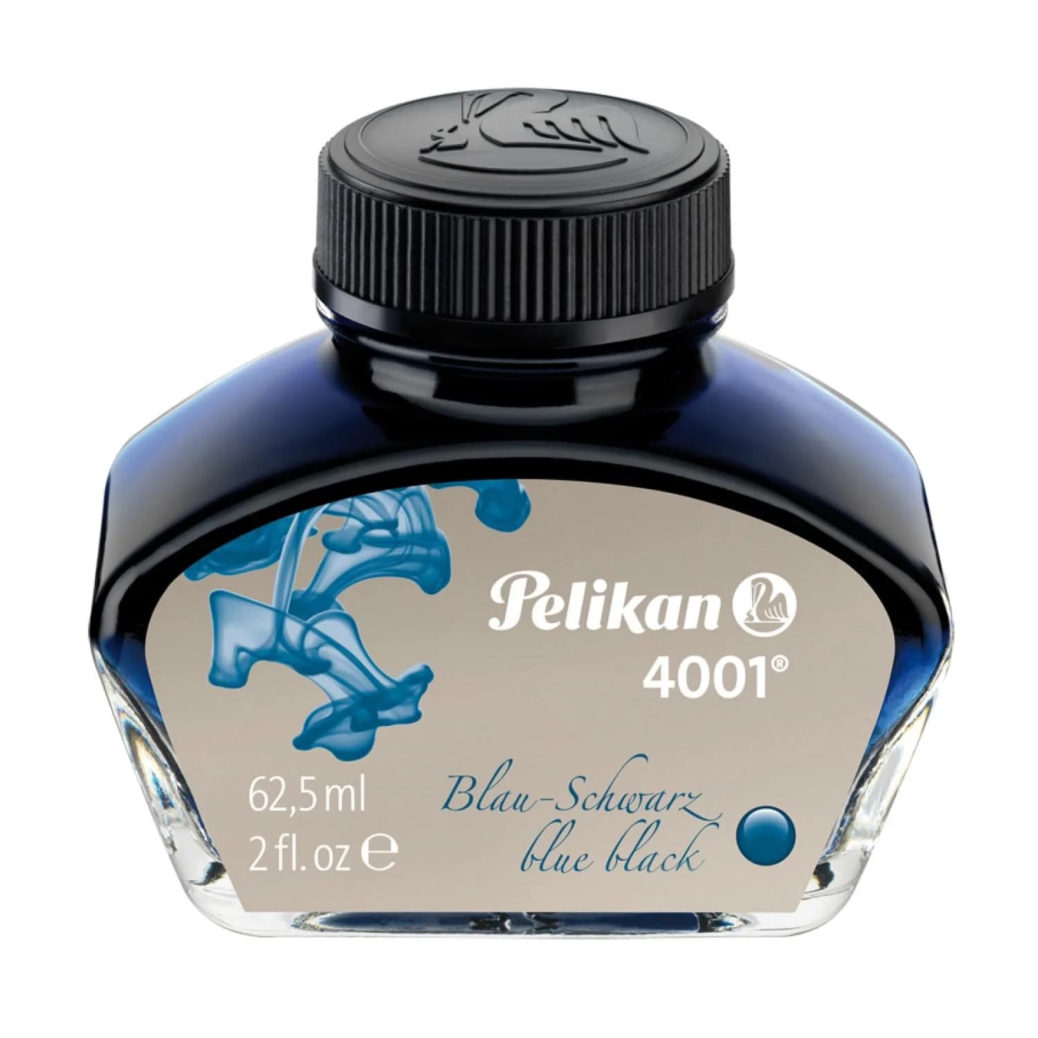Pelikan Liquid Ink 60ml Blue/Black | Water-Based, Fade-Resistant for Office & School Use