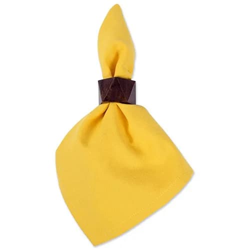 DII Solid Cloth Napkins 50.8cm x 50.8cm (20" x 20") | Set of 6 Marigold Cotton Napkins thumbnail 4