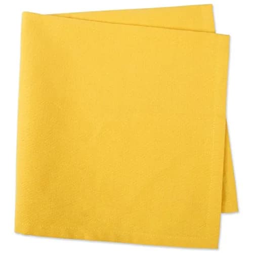 DII Solid Cloth Napkins 50.8cm x 50.8cm (20" x 20") | Set of 6 Marigold Cotton Napkins thumbnail 3