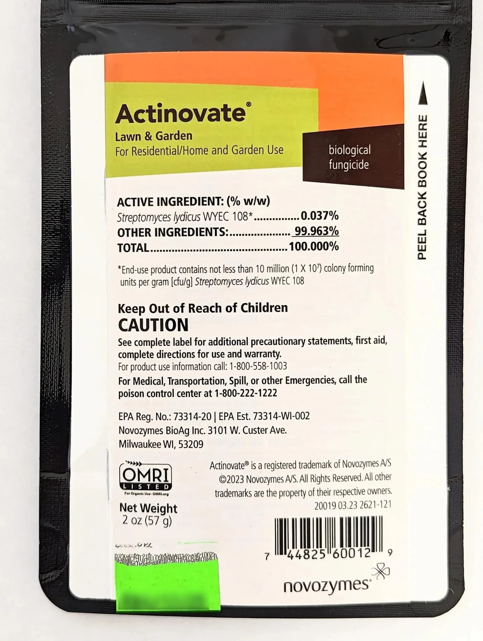 Actinovate Lawn & Garden Fungicide 2oz | Organic Microbial Root & Foliar Disease Control