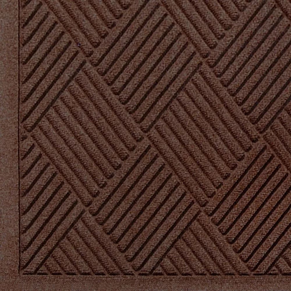 M+A Matting WaterHog Diamond Entrance Mat 3' x 12.2' | Commercial-Grade Indoor/Outdoor, Stain Resistant, Quick Drying — Dark Brown / 12.2' Length x 3' Width
