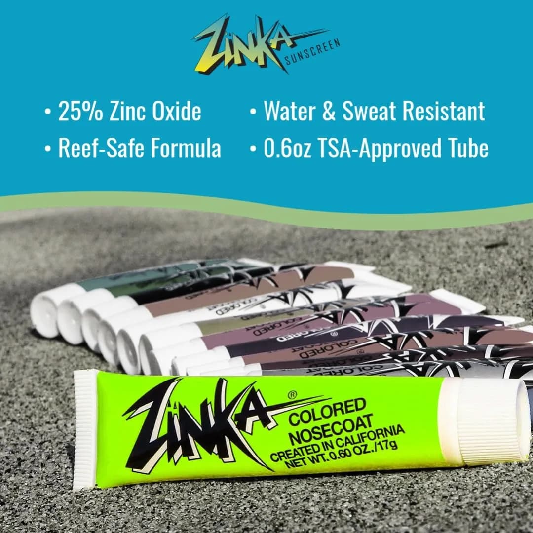 Zinka Colored Zinc Oxide Sunblock Stick 15ml (0.5 Fl Oz) | High Zinc Formula for Face & Nose - view 2