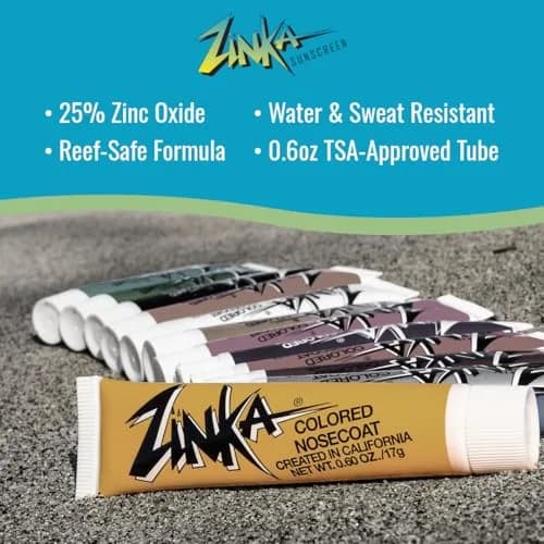 Zinka Colored Zinc Oxide Sunblock Stick 15ml (0.5 Fl Oz) | High Zinc Formula for Face & Nose thumbnail 2