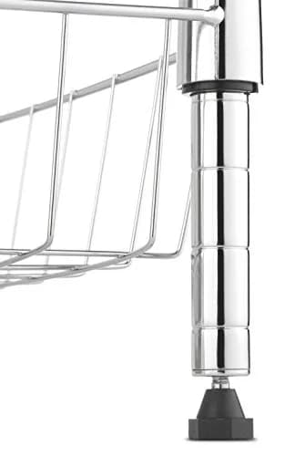 Whitmor 2-Wire Shelving Unit, Metal Storage Shelves, Stacking Shelf with Basket, Easy Assembly Home Organizer for Pantry, Kitchen, Garage, Plant thumbnail 7