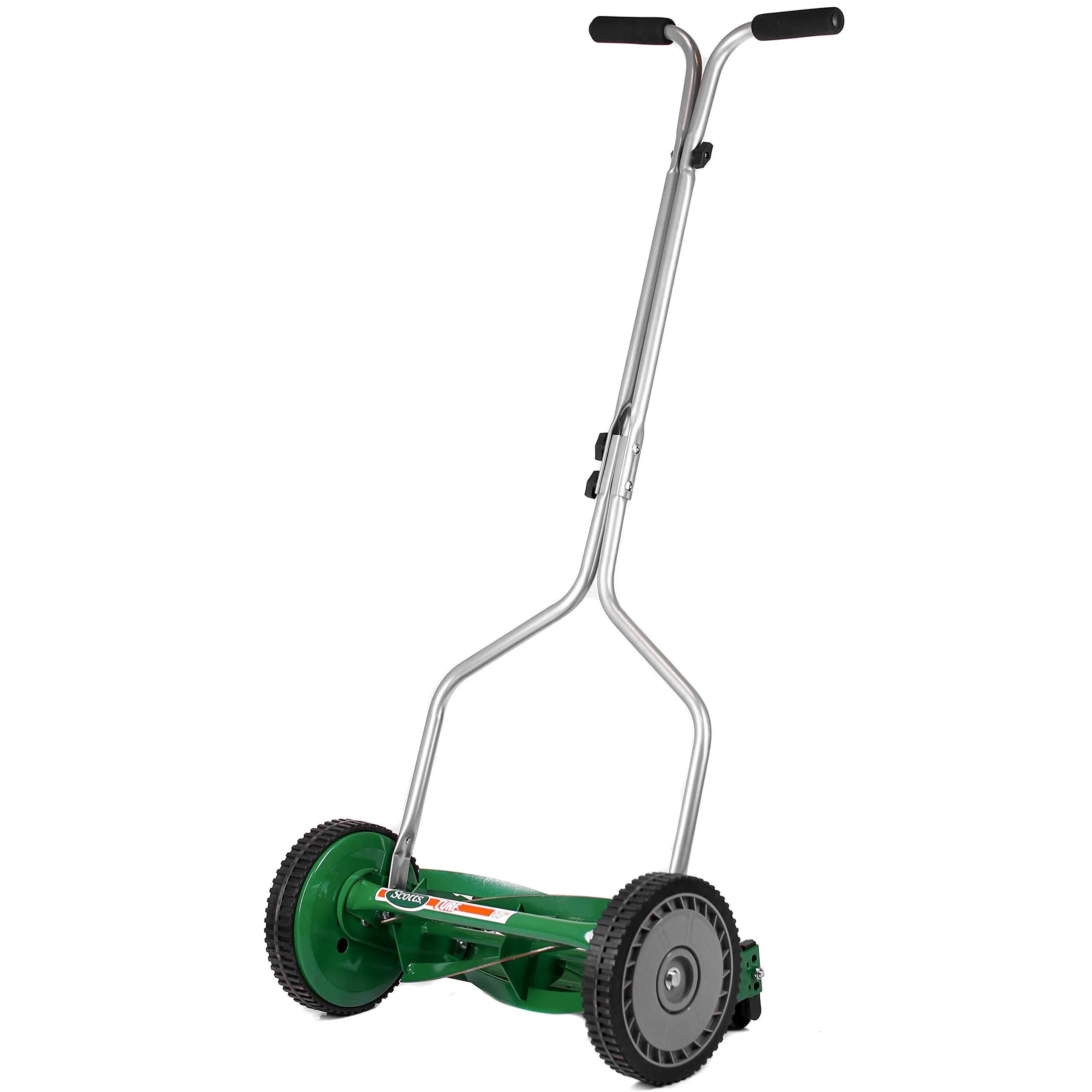 Scotts 716-18S 18-Inch 7-Blade Push Reel Lawn Mower, Green | Quiet, Effortless Grass Cutting — Green