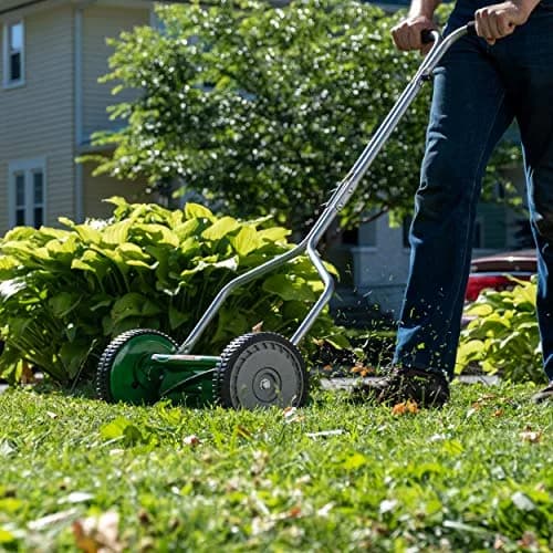 Scotts 14-Inch 5-Blade Reel Lawn Mower | Manual, Green, 14" Cutting Width thumbnail 6