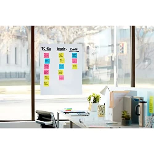 3M Post-it Super Sticky Wall Pad 20 in x 23 in | Repositionable, Marker-Resistant, Portable thumbnail 2