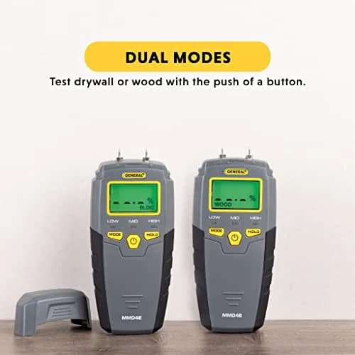 General Tools MMD4E Moisture Meter | 5-50% Wood, 1.5-33% Drywall Range thumbnail 3