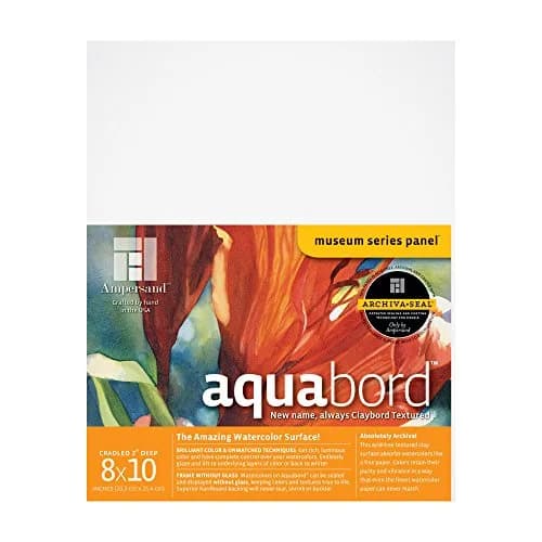 Ampersand Aquabord 8x10 Inch 2" Cradled Panel | Professional Watercolor & Gouache Surface thumbnail 1
