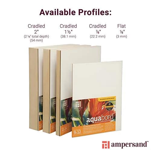 Ampersand Aquabord 8x10 Inch 2" Cradled Panel | Professional Watercolor & Gouache Surface thumbnail 3