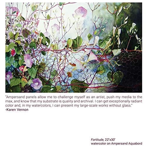 Ampersand Aquabord Watercolor Panel 5x5 Inch (12.7x12.7 cm) Pack of 4 | Rigid, Warp-Resistant Surface for Vibrant Art thumbnail 5