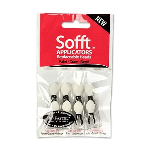 PanPastel Colorfin Sofft Applicators Replacement Heads 8 Count (0.23 kg / 0.5 lb) | Premium Artist Quality Foam thumbnail 1