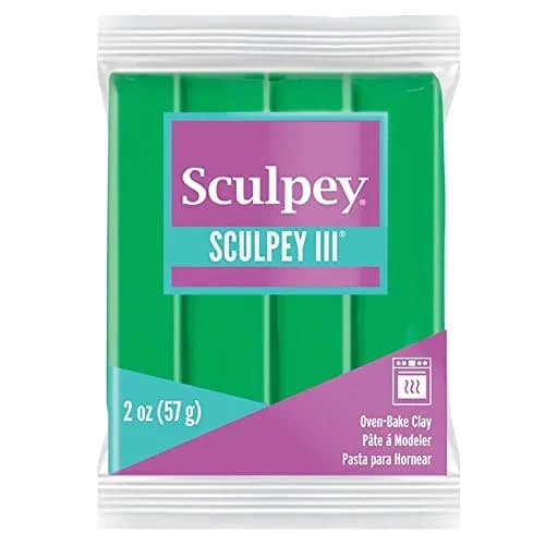 Sculpey III Polymer Oven-Bake Clay Emerald Green 57g (2 oz) | Non-Toxic & ASTM Certified for Kids & Adults thumbnail 1