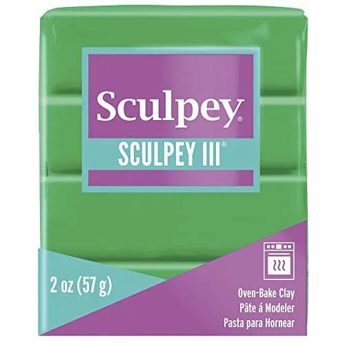 Sculpey III Polymer Oven-Bake Clay Emerald Green 57g (2 oz) | Non-Toxic & ASTM Certified for Kids & Adults thumbnail 2