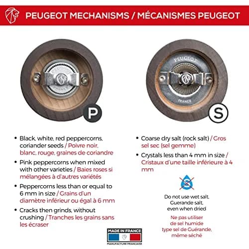 Peugeot Paris u’Select Salt and Pepper Mill Set 7in (17.9cm) | Precision Grinding for Flavor thumbnail 3