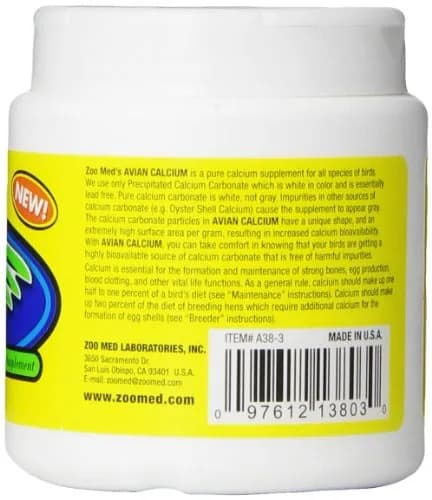 Zoo Med Avian Calcium 85g | Lead-Free Precipitated Calcium for All Bird Species thumbnail 2