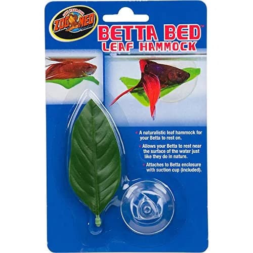 Zoo Med Betta Bed Leaf Hammock Green | Naturalistic Rest Near Surface thumbnail 1