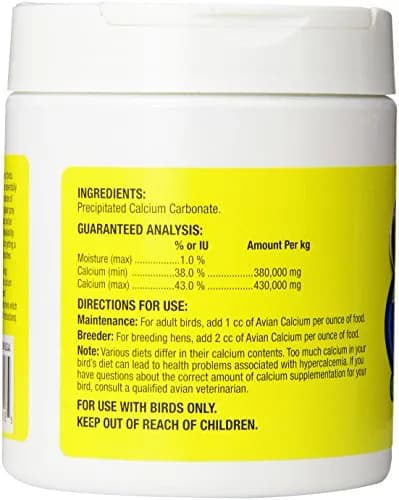 Zoo Med Avian Calcium - 8 oz. | Bioavailable Calcium Carbonate for All Birds thumbnail 2