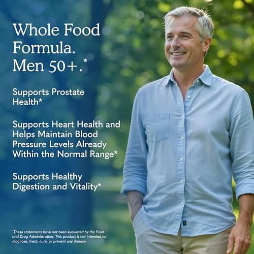 Garden of Life Vitamin Code Men 50 & Wiser Multivitamin 120 Capsules | Supports Heart & Prostate Health thumbnail 4