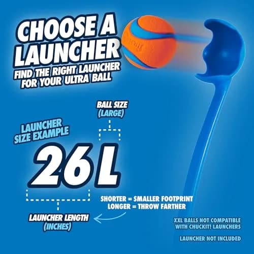 Chuckit! Ultra Ball Dog Fetch Toy 7.6 cm (3 in) | Durable Rubber, High Bounce, Floats thumbnail 5