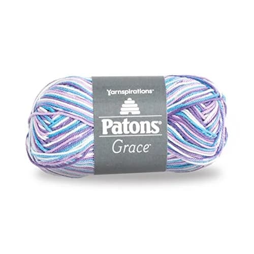 Patons Grace Yarn 1.75 oz Lavender | Ultra-soft Mercerized Cotton for Knitting & Crochet thumbnail 1