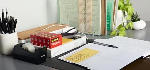 Scotch Transparent Tape with C60 Desktop Dispenser, 3/4 x 1000 Inches | Classic Glossy Finish, 12 Rolls + Dispenser thumbnail 4