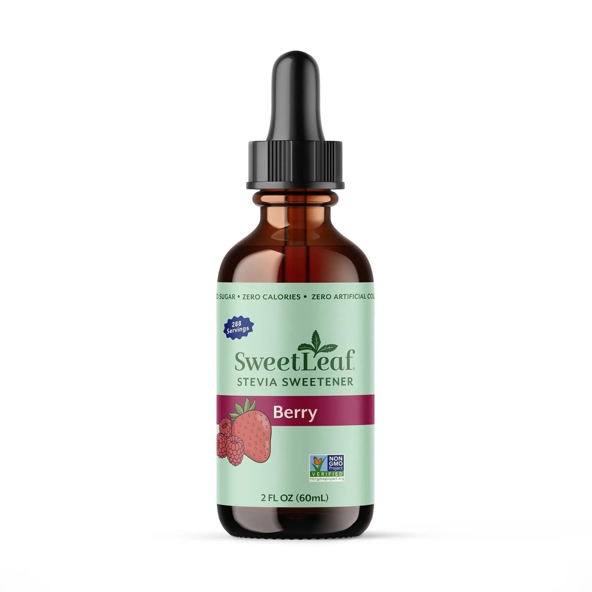 SweetLeaf Stevia Drops Liquid Sweetener, Coconut 2 Fl Oz | Zero Calorie, Natural Flavors — Berry / 2 Fl Oz