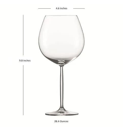 Schott Zwiesel Tritan Crystal Glass Diva Stemware Collection Claret Burgundy Red Wine Glass, 28.4-Ounce, Set of 6 | Elegant German Design thumbnail 2