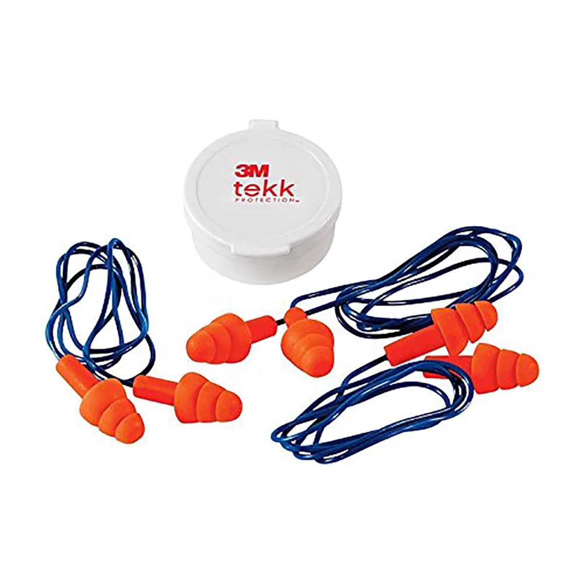 3M Original Version Corded Reusable Earplugs - 3 Pairs, NRR 25 dB - main product image