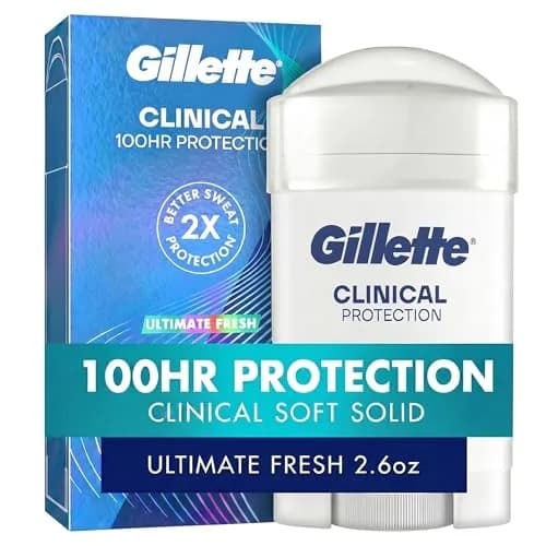 Gillette Clinical Protection Antiperspirant Deodorant, Ultimate Fresh 2.6 oz | 100-Hour Sweat & Odor Shield thumbnail 1
