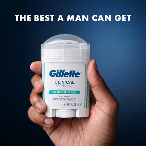 Gillette Clinical Protection Antiperspirant Deodorant, Ultimate Fresh 2.6 oz | 100-Hour Sweat & Odor Shield thumbnail 9
