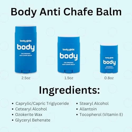 Body Glide Original Anti-Chafe Balm Stick 44ml (1.5oz) | Prevents Skin Chafing & Irritation thumbnail 8