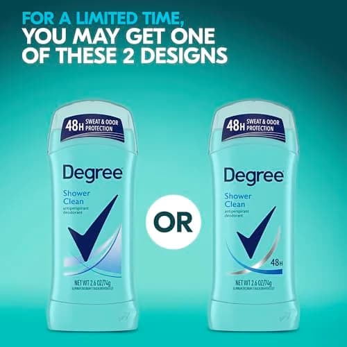 Degree Shower Clean Antiperspirant Deodorant Stick 2.6 oz Twin Pack | 48-Hour Freshness for Women thumbnail 3