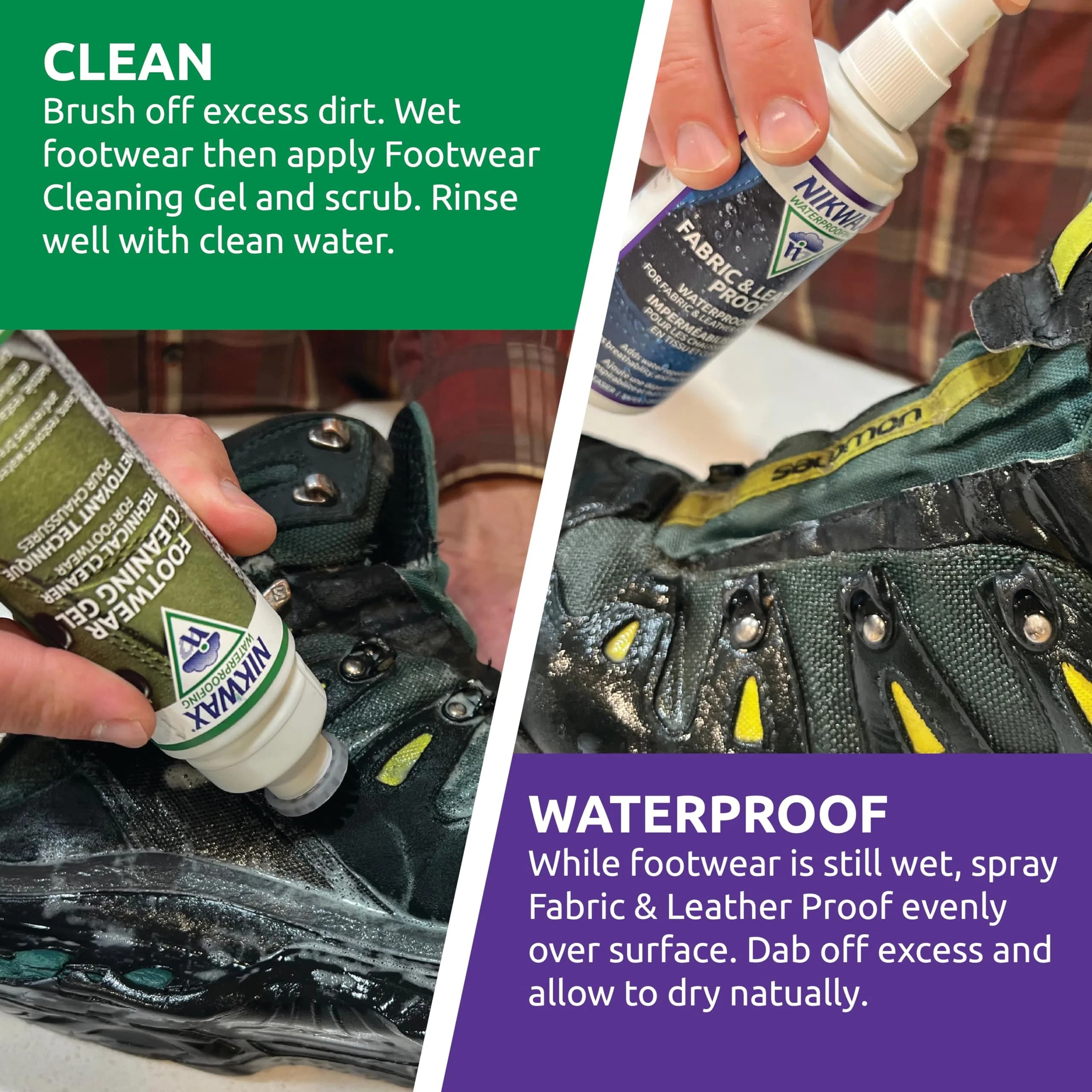Nikwax Fabric & Leather Proof Spray-On Waterproofing 125ml (4.23 Fl Oz) | Restores DWR Water Repellency - view 4