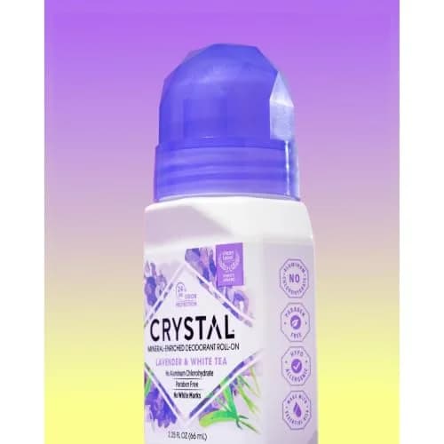 Crystal Essence Mineral Deodorant Roll-On Lavender & White Tea 66ml (2.25 Fl Oz) | Natural Odor Protection thumbnail 4